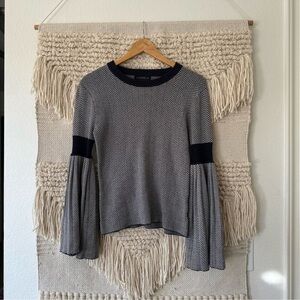 Slate & Willow Pleated Sleeve Sweater